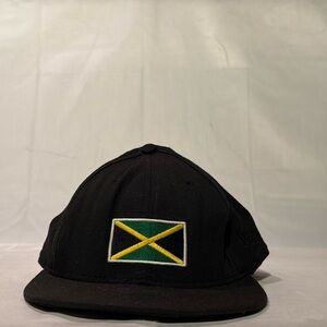 Caribbean Collection Jamaica Flag New Era Fitted Cap – Black – Size 7 3/4